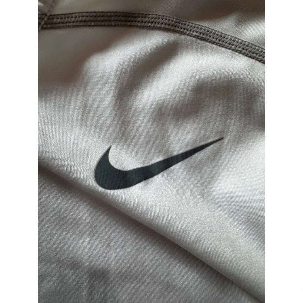 Nike Pro Combat Dri-FIT Compression Shirt Mens Large Grey Short Sleeve Training